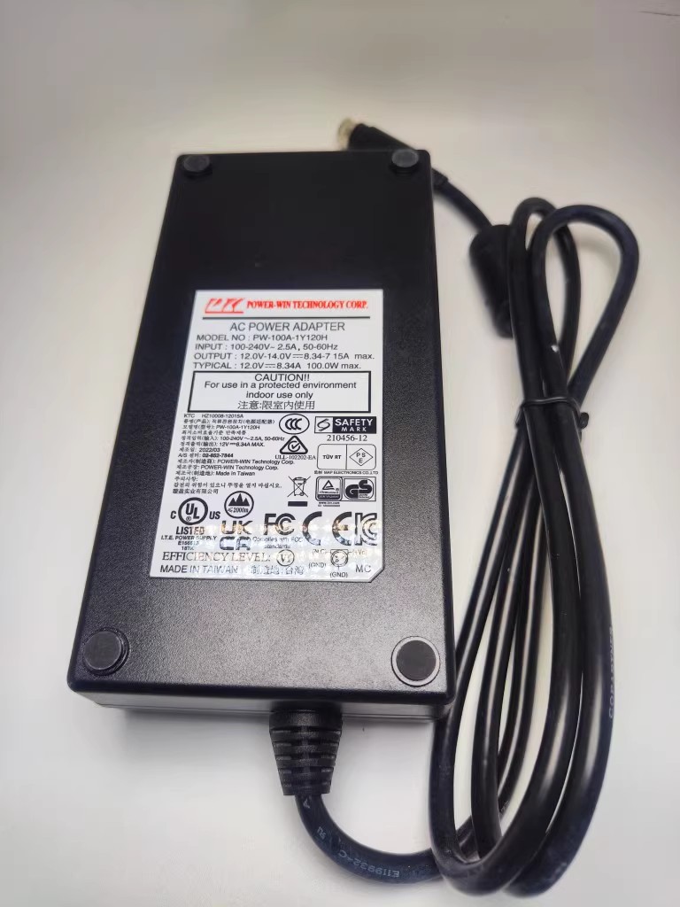*Brand NEW*12.0V 8.34A POWER-WINTECHNOLOGY CORP.PW-100A-1Y120H AC DC ADAPTER POWER SUPPLY
